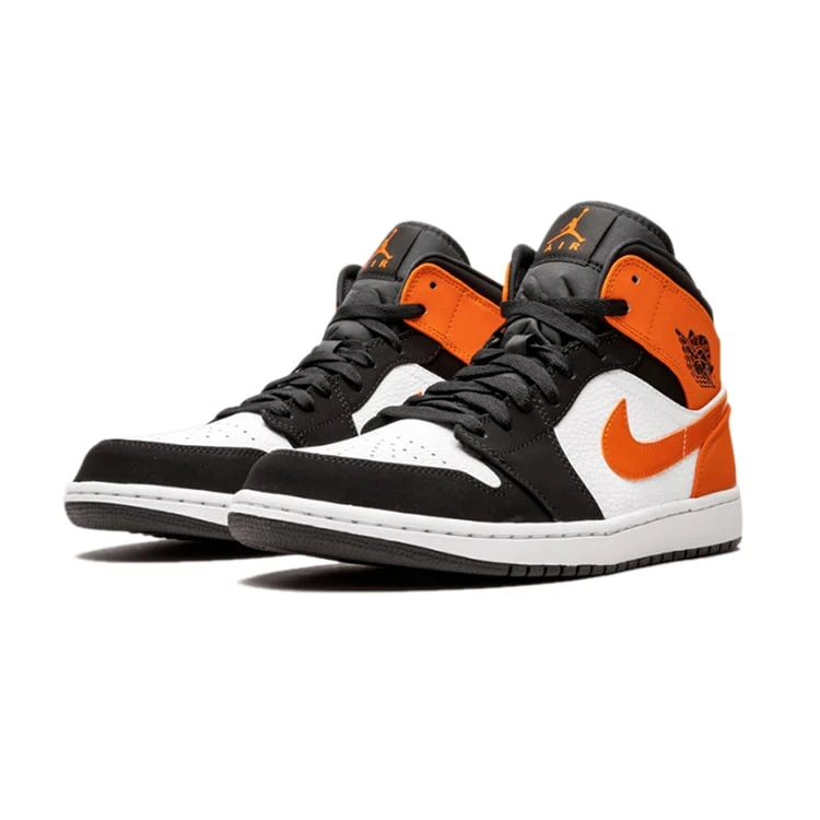 NIKE ナイキ AIR JORDAN 1 MID 'STARFISH BLACK' エア ジョーダン ワン ミッド "スターフィッシュ ブラック" メンズ レディース スニーカー BLACK/STARFISH-WHITE ブラック/スターフィッシュ-ホワイト