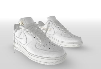 【新商品発売】【今年の新商品】LOUISVUITTONXナイキエアフォース1 ホワイト【本物保証】【代金引換】