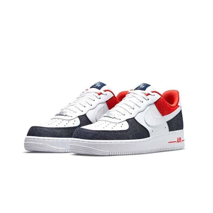 ナイキ エア フォース ワン '07 LX 'White Red Denim'