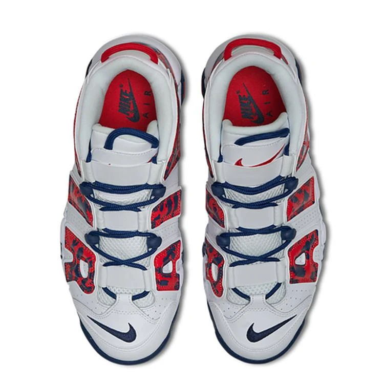NIKE ナイキ AIR MORE UPTEMPO 'RED NAVY CAMO' エア モア アップテンポ "レッド ネイビー カモ" メンズ スニーカー WHITE/UNIVERSITY RED/BLUE VOID【海外展開 日本未入荷】