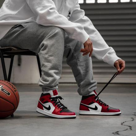 NIKE ナイキ AIR JORDAN 1 MID 'CHICAGO BLACK TOE' エア ジョーダン ワン ミッド "シカゴ ブラック トゥ" メンズ スニーカー BLACK/GYM RED-WHITE ブラック/ジムレッド-ホワイト 554724-069【限定モデル】