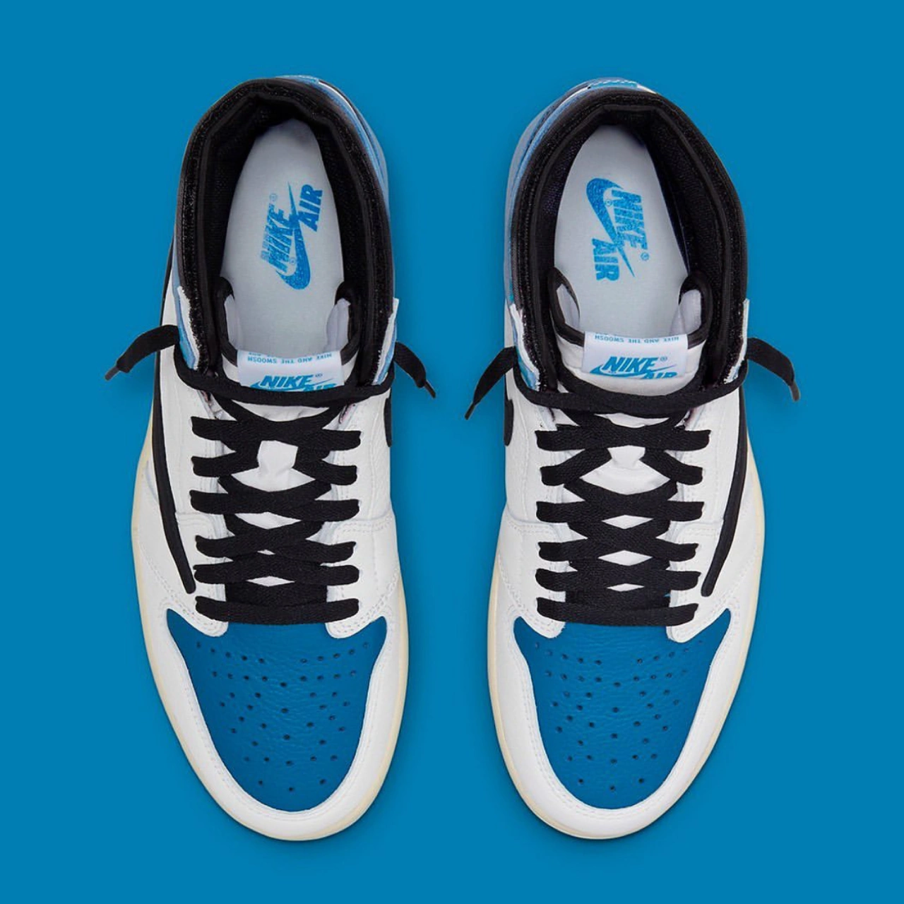 2021フラグメントxトラビススコットxナイキエアジョーダン1ハイOGSP「ミリタリーブルー」TRAVIS SCOTT × FRAGMENT × NIKE AIR JORDAN 1 HIGH "MILITARY BLUE''