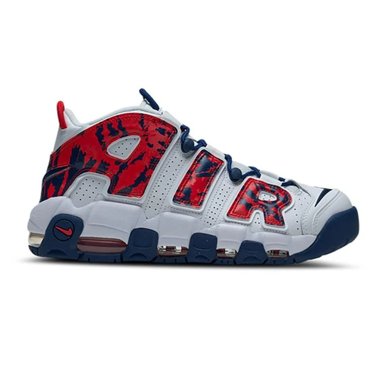 NIKE ナイキ AIR MORE UPTEMPO 'RED NAVY CAMO' エア モア アップテンポ "レッド ネイビー カモ" メンズ スニーカー WHITE/UNIVERSITY RED/BLUE VOID【海外展開 日本未入荷】