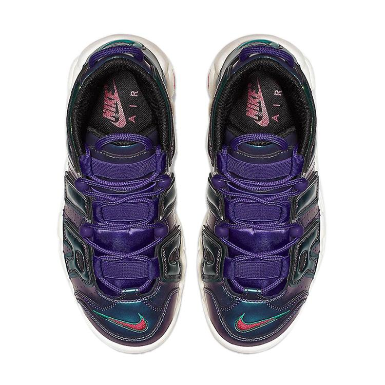 NIKE ナイキ AIR MORE UPTEMPO GS 'IRIDESCENT PURPLE' エア モア アップテンポ ガールズ キッズサイズ キッズ レディース スニーカー COURT PURPLE/RUSH PINK/NEPTUNE GREEN コートパープル/ラッシュピンク/ネプチューングリーン【海外限定 日本未入荷】