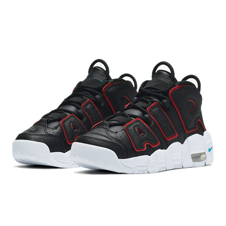 NIKE ナイキ AIR MORE UPTEMPO GS 'BRED' キッズサイズモデル エア モア アップテンポ "ブレッド" キッズ レディース スニーカー BLACK/WHITE/UNIVERSITY RED【海外展開 日本未入荷】