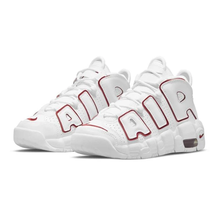 NIKE ナイキ AIR MORE UPTEMPO GS 'WHITE VARSITY RED' 2021 エアモアアップテンポ キッズサイズモデル 'ホワイト バーシティ レッド' 2021 キッズ レディース スニーカー WHITE/VARCITY RED WHITE【限定完売モデル】