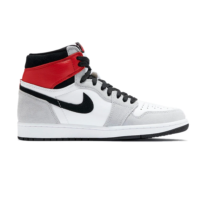 NIKE ナイキ AIR JORDAN 1 RETRO HIGH OG 'SMOKE GREY' エア ジョーダン ワン レトロ ハイ オージー "スモーク グレー" メンズ スニーカー WHITE/BLACK-LIGHT SMOKE GREY-VARSITY RED【海外展開 日本未入荷】
