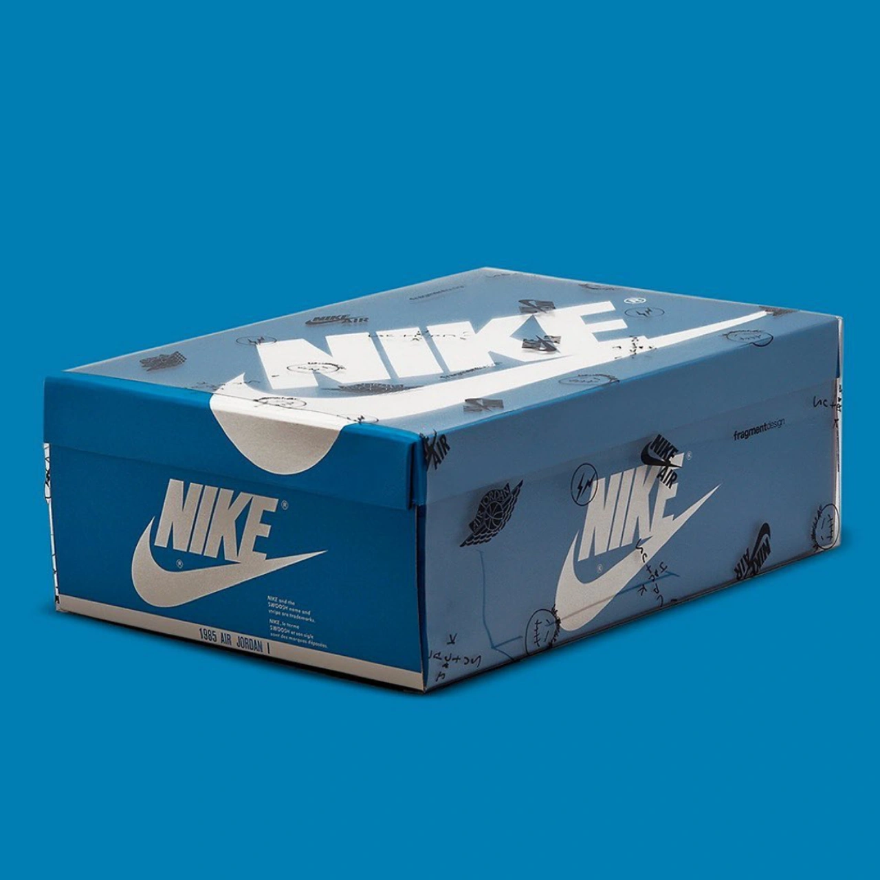 2021フラグメントxトラビススコットxナイキエアジョーダン1ハイOGSP「ミリタリーブルー」TRAVIS SCOTT × FRAGMENT × NIKE AIR JORDAN 1 HIGH "MILITARY BLUE''