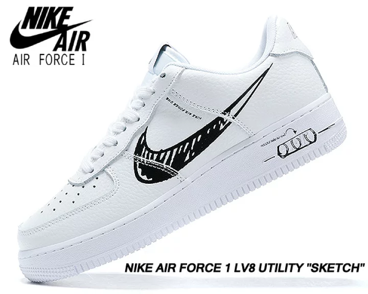 ナイキ エア フォース ワン "スケッチ ホワイト" メンズ スニーカー【限定完売モデル】