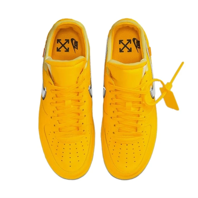 オフ-ホワイト ナイキ エア フォース ワン “University Gold”