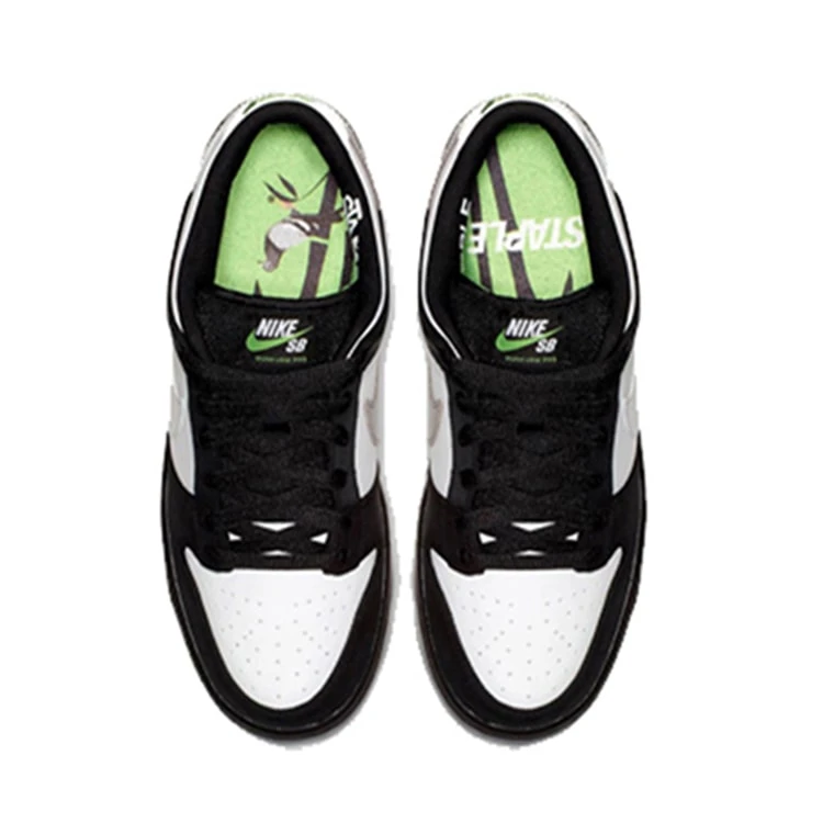 Staple x ナイキ スケートボーディング ダンク ロー プロ OG QS ホワイト/ブラッ/クグレー