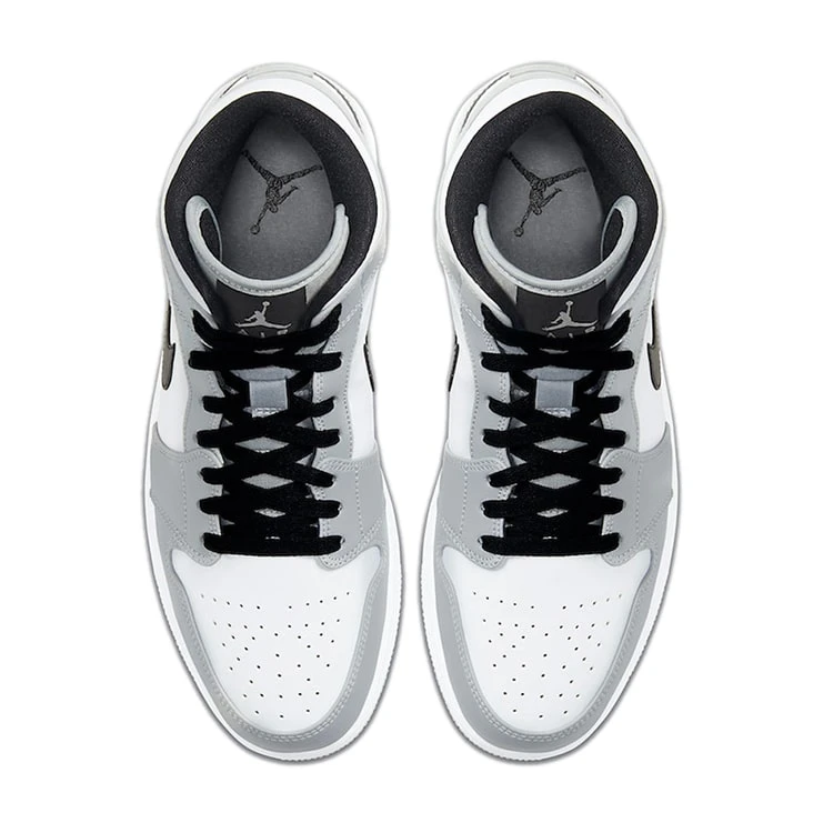 NIKE ナイキ AIR JORDAN 1 MID 'SMOKE GREY' エア ジョーダン ワン ミッド "スモーク グレー" メンズ レディース スニーカー LIGHT SMOKE GREY/BLACK-WHITE ライトスモークグレー/ブラック ホワイト【限定完売モデル】