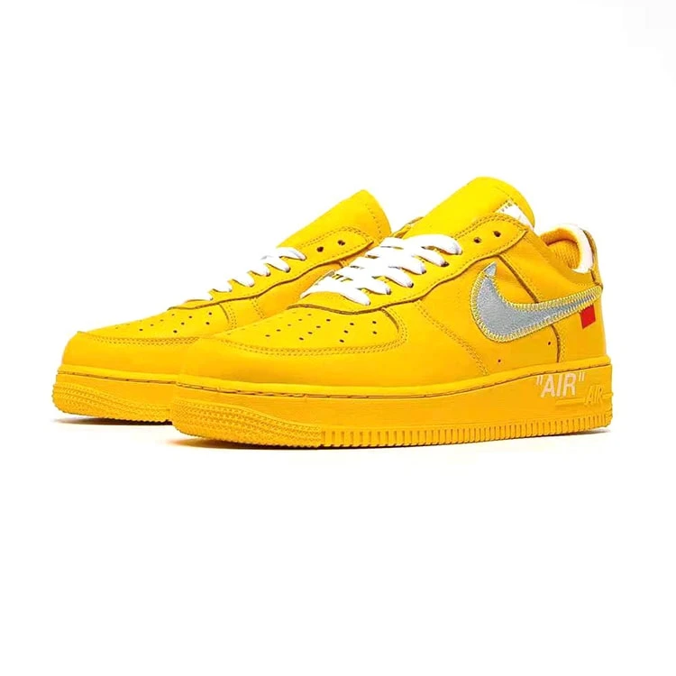 オフ-ホワイト ナイキ エア フォース ワン “University Gold”