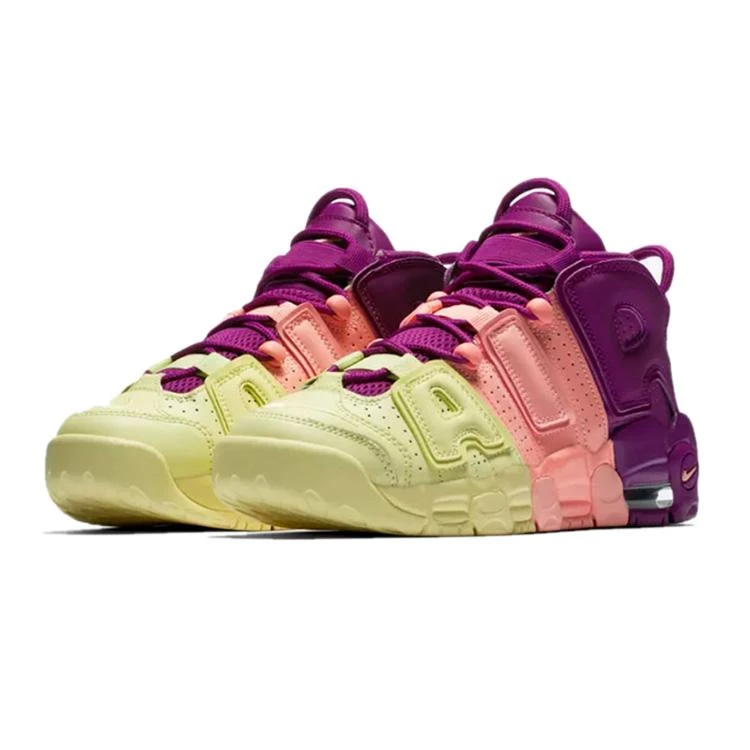 NIKE ナイキ AIR MORE UPTEMPO GS 'LUCKY CHARMS' エア モア アップテンポ ガールズ キッズサイズ スニーカー CITRON TINT/NIGHT PURPLE/BRIGHT GRAPE/PINK TINT シトロンティント/ナイトパープル/ブライトグレープ/ピンクティント【海外限定 日本未入荷】