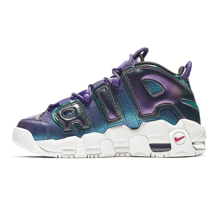 NIKE ナイキ AIR MORE UPTEMPO GS 'IRIDESCENT PURPLE' エア モア アップテンポ ガールズ キッズサイズ キッズ レディース スニーカー COURT PURPLE/RUSH PINK/NEPTUNE GREEN コートパープル/ラッシュピンク/ネプチューングリーン【海外限定 日本未入荷】