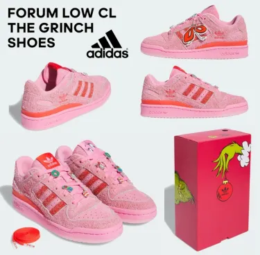 最新☆アディダス☆オリジナル☆FORUM LOW CL THE GRINCH SHOES