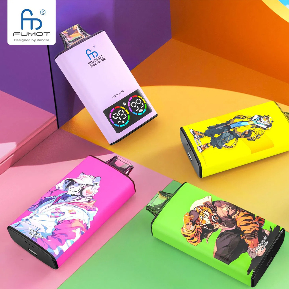 Fumot（フモット） Tornado 使い捨て電子タバコ 35000口（全37種フレーバー） 0～5% ニコチン 