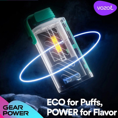 VOZOL（ヴォゾル） Gear Power 使い捨て電子タバコ 20000口（ダブルアップルアイス） 5% ニコチン