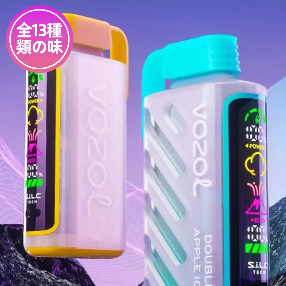 VOZOL（ヴォゾル） Gear Power 使い捨て電子タバコ 20000口（ダブルアップルアイス） 5% ニコチン