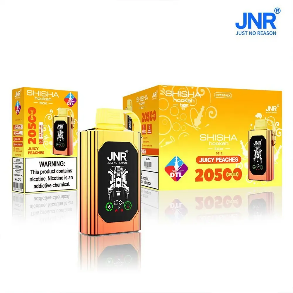 JNR（ジェイエヌアール） Shisha Box 使い捨て電子タバコ 20500口（全3種類の味） 2% ニコチン 