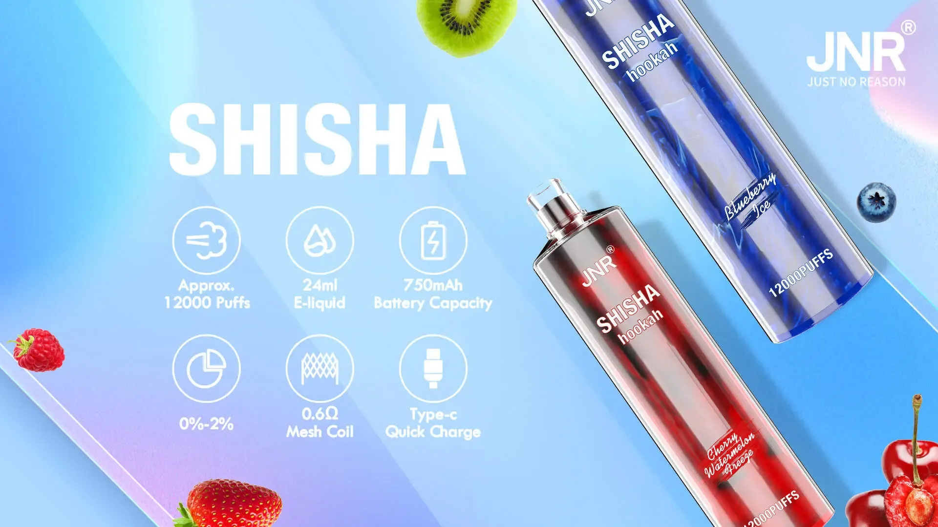 JNR Shisha Hookah 12000 Puffs