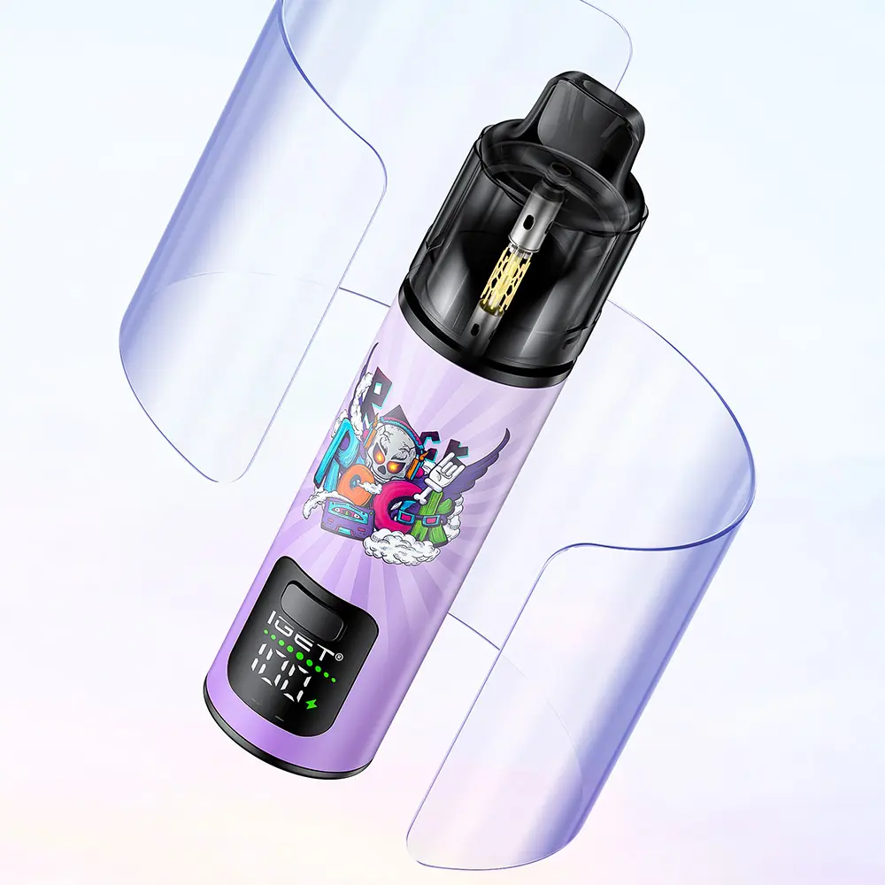 IGET（アイジェット） Bar Plus S3 プリフィルドポッド 使い捨て 10000口（ブラックベリーアイス）5% ニコチン