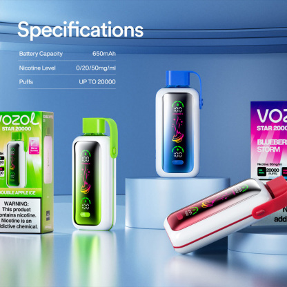 VOZOL（ヴォゾル） Star 使い捨て電子タバコ 20000口（ミックスベリーズ） 5% ニコチン