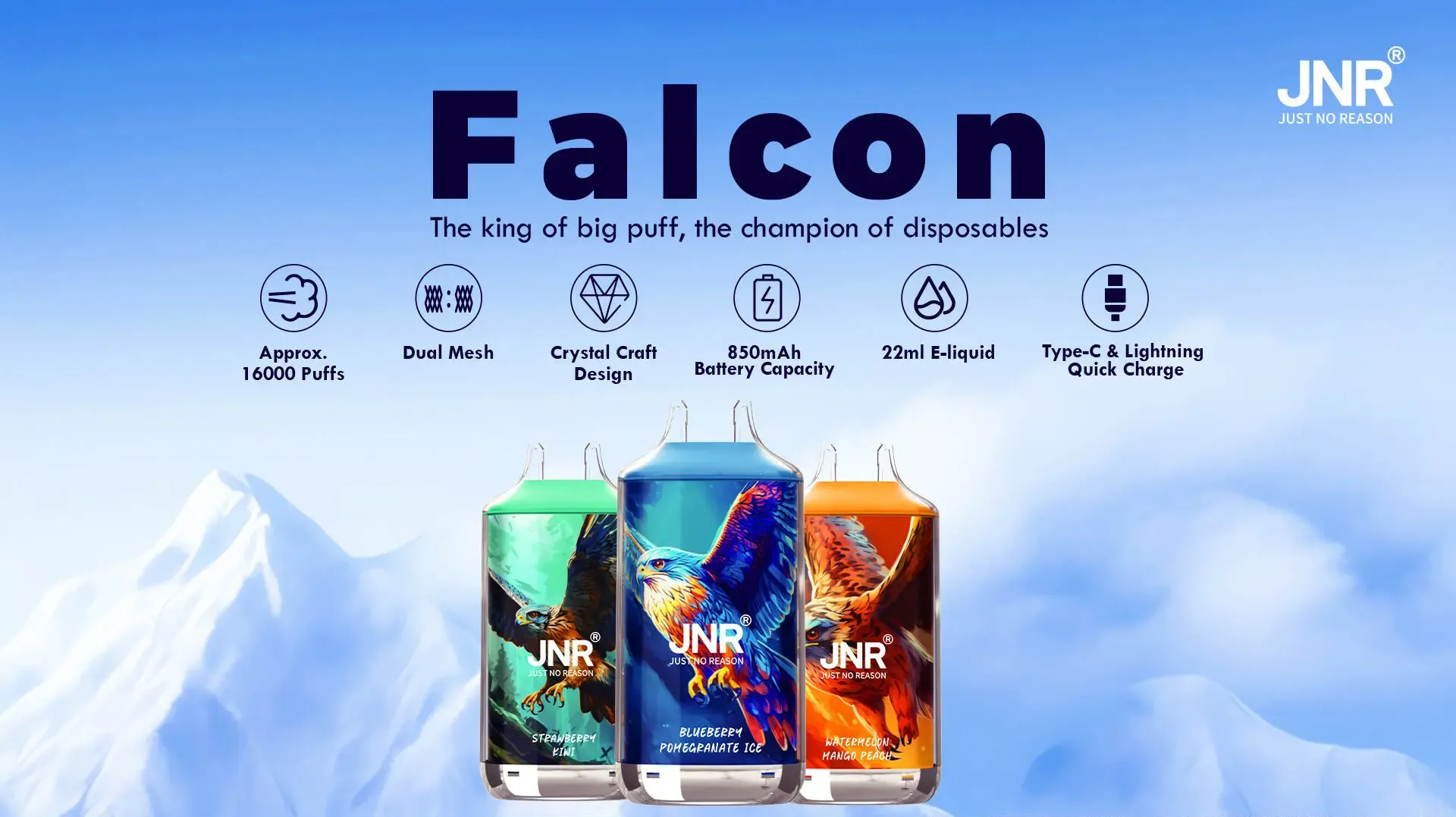 JNR Falcon 16000 Puffs