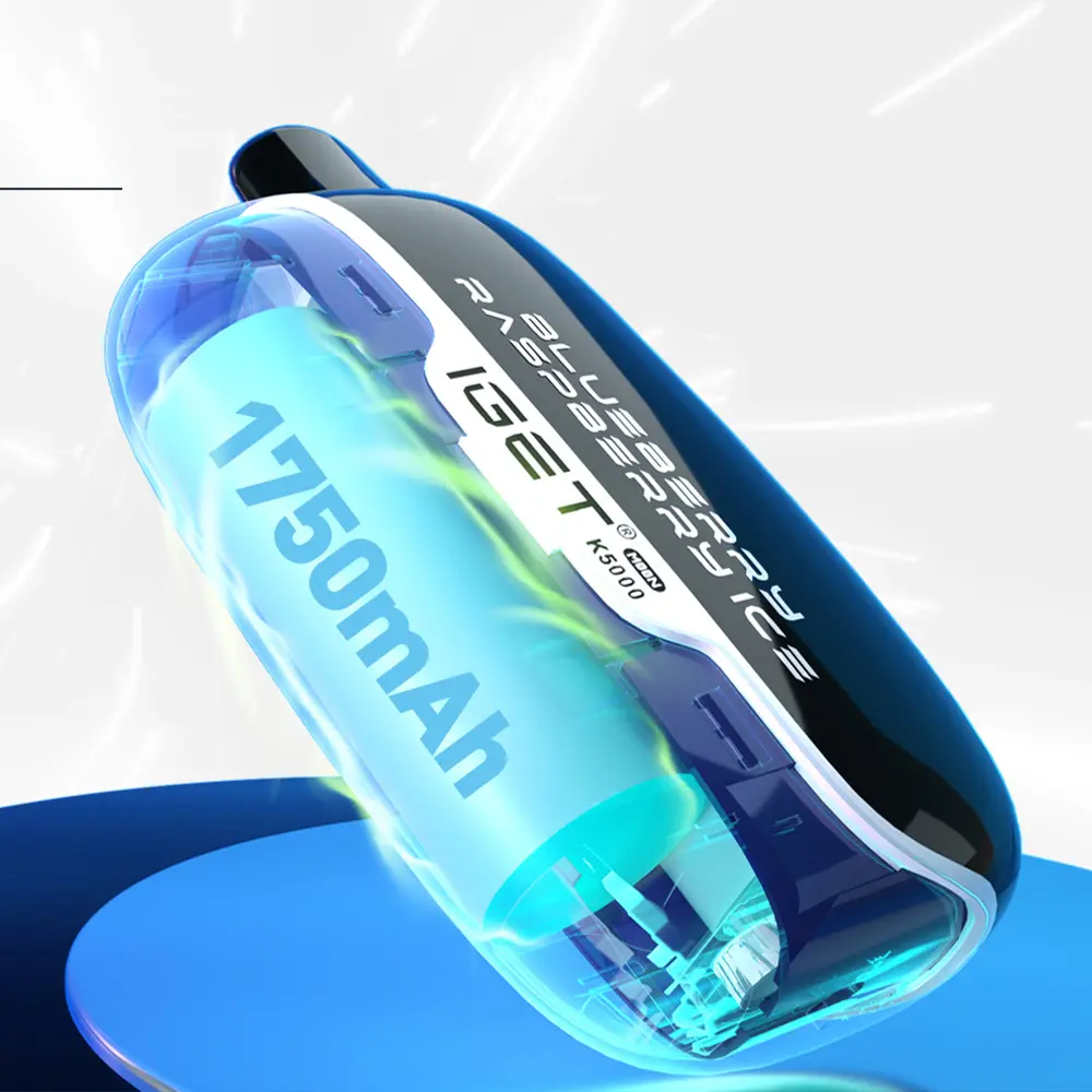 IGET（アイジェット） Moon K5000 使い捨て電子タバコ 5000口（バナナアイス） 5% ニコチン  