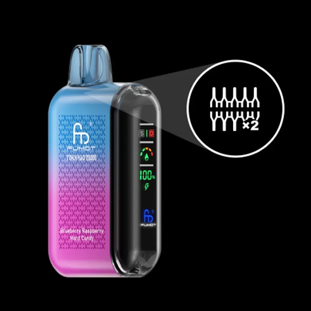 Fumot（フモット） Tornado 使い捨て電子タバコ 20000口（全33種の口味） 5% ニコチン 