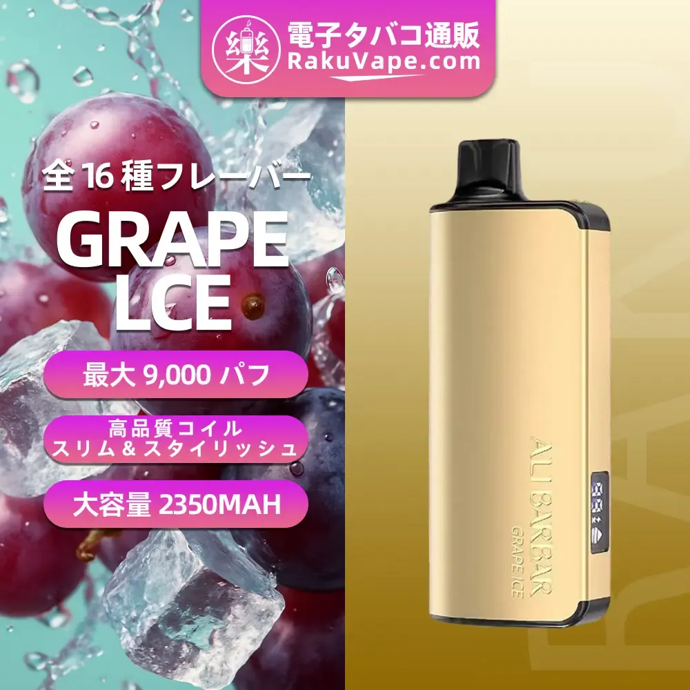 ALIBARBAR(アリバーバー)INGOT 9000 使い捨て電子タバコ 9000口(Banana Buzz・5%ニコチン)