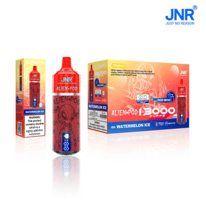 JNR（ジェイエヌアール） Alien Pod 使い捨て電子タバコ 13000口（チェリーベリー） 2% ニコチン  