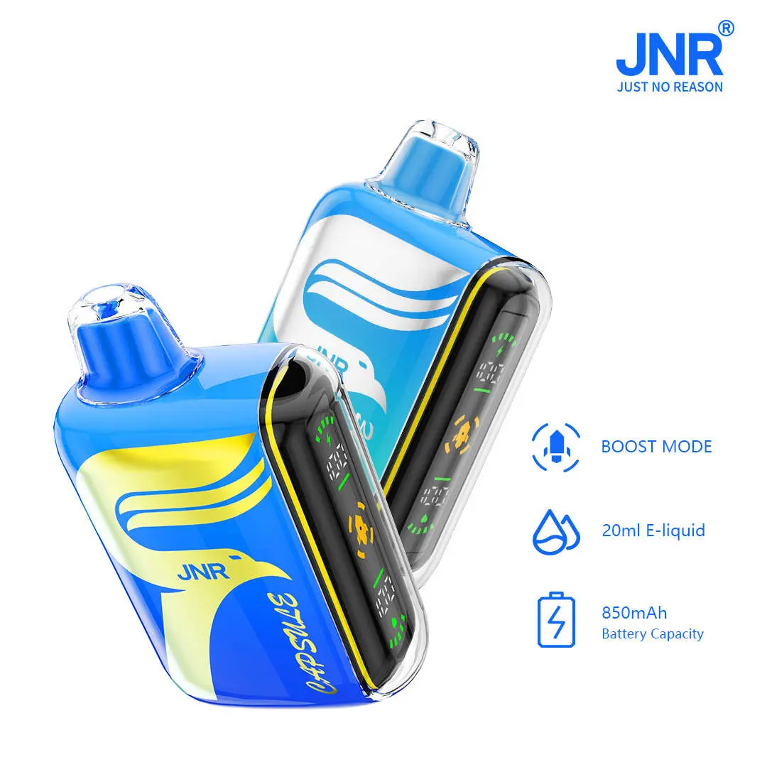 JNR（ジェイエヌアール） Capsule 使い捨て電子タバコ 15000口（ウォーターメロンアイス） 2% ニコチン