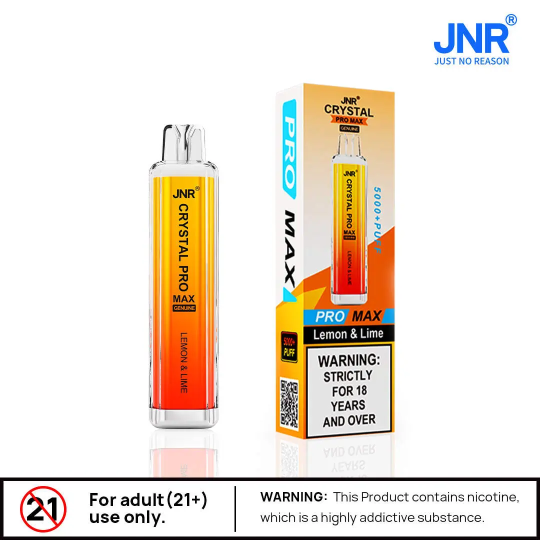JNR（ジェイエヌアール） Crystal Pro Max 使い捨て電子タバコ 5000口（サワーアップル） 2% ニコチン  