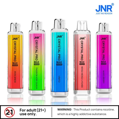 JNR（ジェイエヌアール） Crystal Pro Max 使い捨て電子タバコ 5000口（サワーアップル） 5% ニコチン  