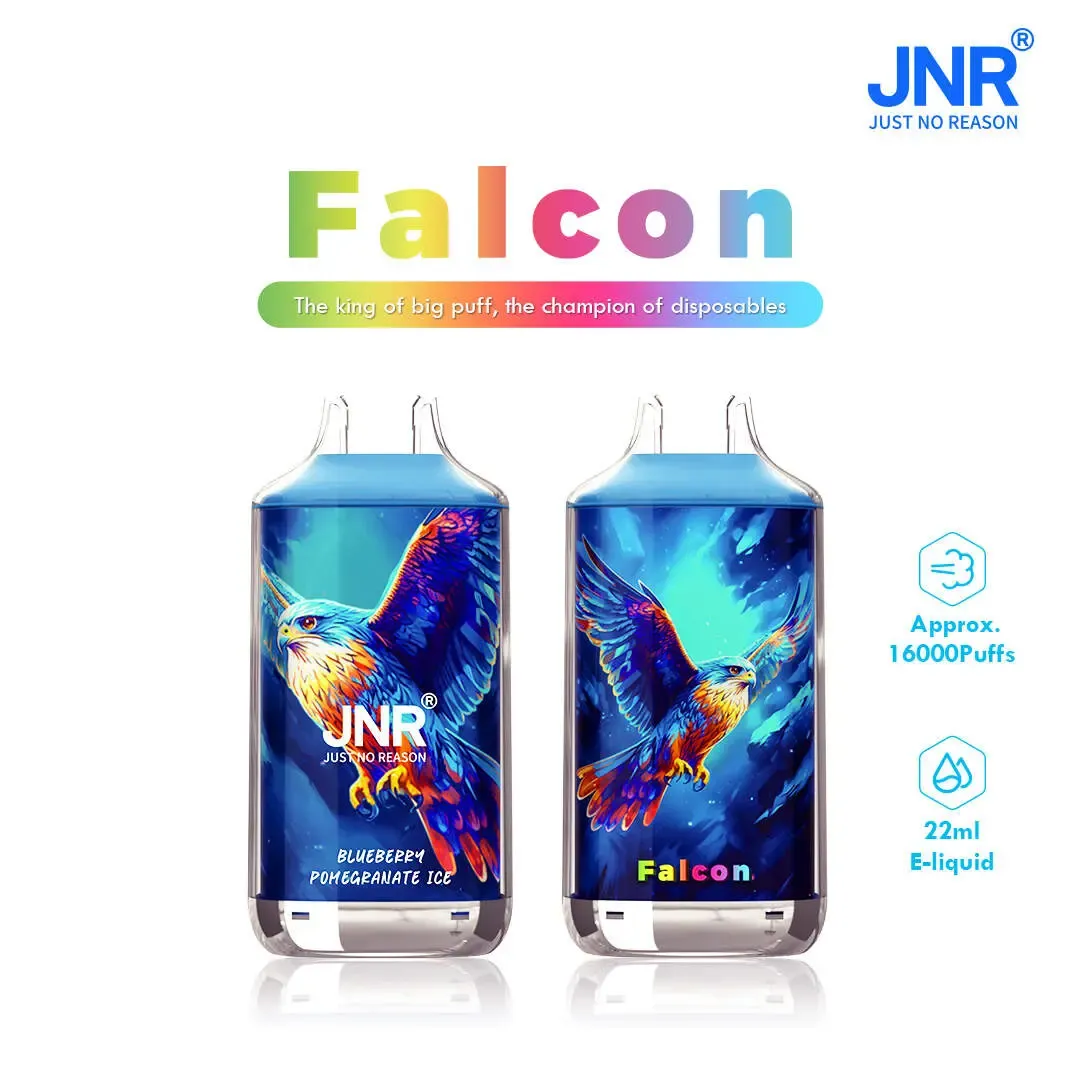 JNR（ジェイエヌアール） Falcon 使い捨て電子タバコ 16000口（全35種類の味） 2%／5% ニコチン