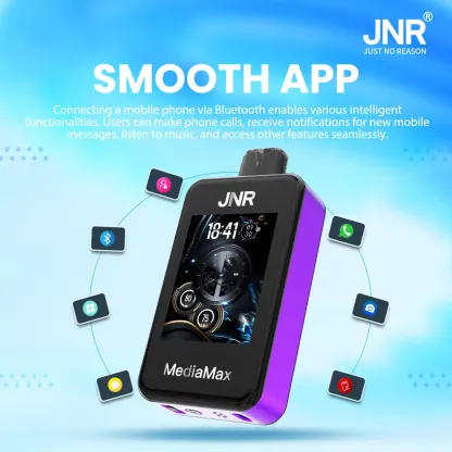 JNR（ジェイエヌアール） MediaMax 使い捨て電子タバコ 40000口（ブルーベリー・ラズベリー） 2% ニコチン