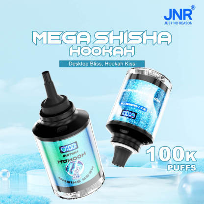 JNR（ジェイエヌアール） Mega Shisha Hookah 使い捨て電子タバコ 100000口（Two Apple／ツーアップル） 2% ニコチン
