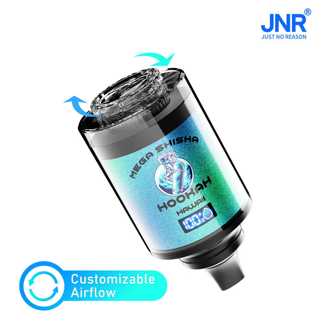 JNR（ジェイエヌアール） Mega Shisha Hookah 使い捨て電子タバコ 100000口（Two Apple／ツーアップル） 2% ニコチン