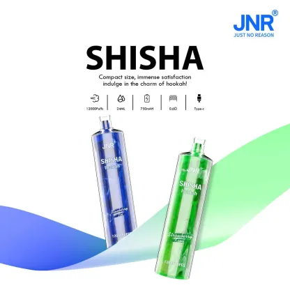 JNR（ジェイエヌアール） Shisha Hookah 使い捨て電子タバコ 12000口（ 全12種類の味） 2% ニコチン