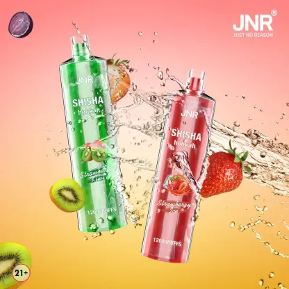 JNR（ジェイエヌアール） Shisha Hookah 使い捨て電子タバコ 12000口（ 全12種類の味） 2% ニコチン