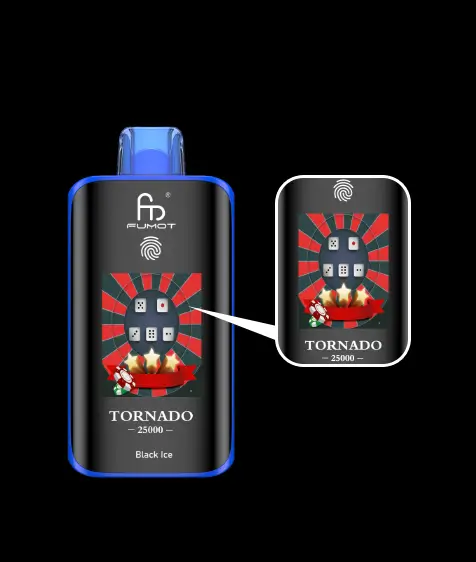 Fumot（フモット） Tornado 使い捨て電子タバコ 25000口（バナナアイス） 2% ニコチン  