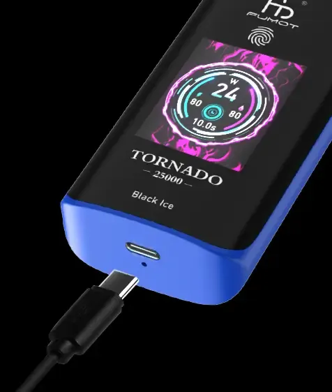 Fumot（フモット） Tornado 使い捨て電子タバコ 25000口（バナナアイス） 2% ニコチン  