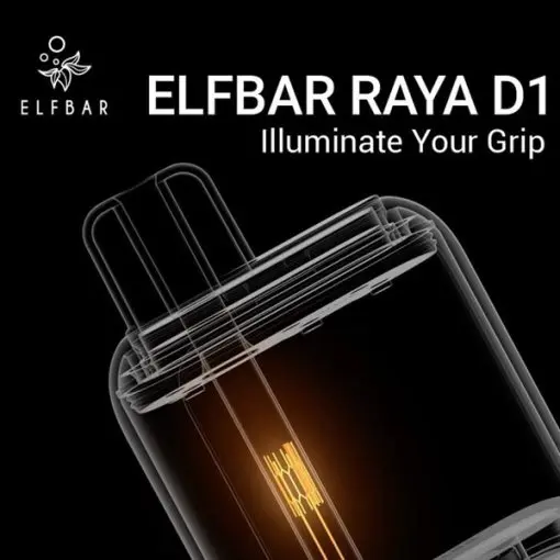 ELF BAR（エルフバー） RAYA D1 使い捨て電子タバコ 10000口（ブルーベリーアイス） 5% ニコチン 
