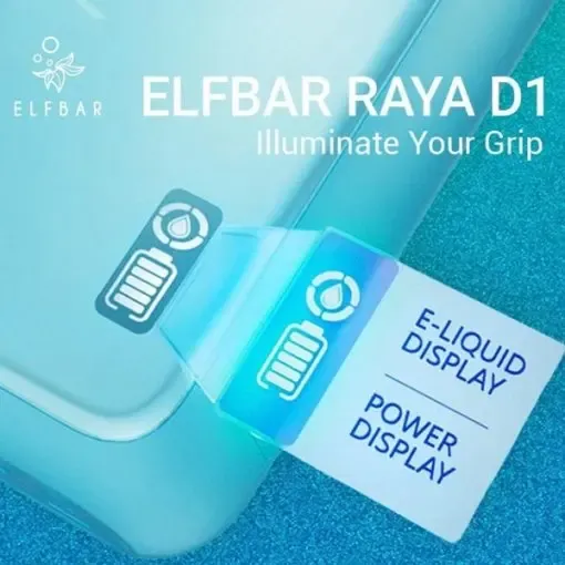 ELF BAR（エルフバー） RAYA D1 使い捨て電子タバコ 10000口（ブルーベリーアイス） 5% ニコチン 