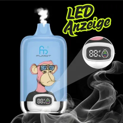 Fumot（フモット） Tornado Digital Box 使い捨て電子タバコ 12000口（リンゴ・シナモン） 2/5% ニコチン  