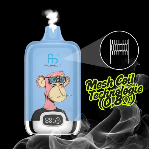 Fumot（フモット） Tornado Digital Box 使い捨て電子タバコ 12000口（リンゴ・シナモン） 2/5% ニコチン  