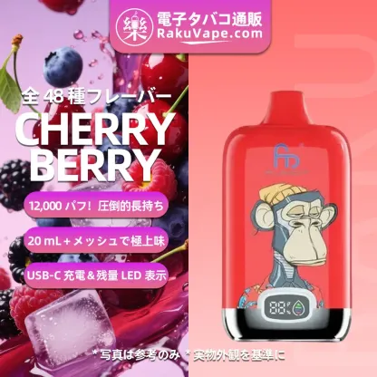 Fumot（フモット） Tornado Digital Box 使い捨て電子タバコ 12000口（リンゴ・シナモン） 2/5% ニコチン  