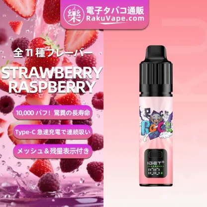 IGET（アイジェット） Bar Plus S3 プリフィルドポッド 使い捨て 10000口（ブラックベリーアイス） 2.85% ニコチン