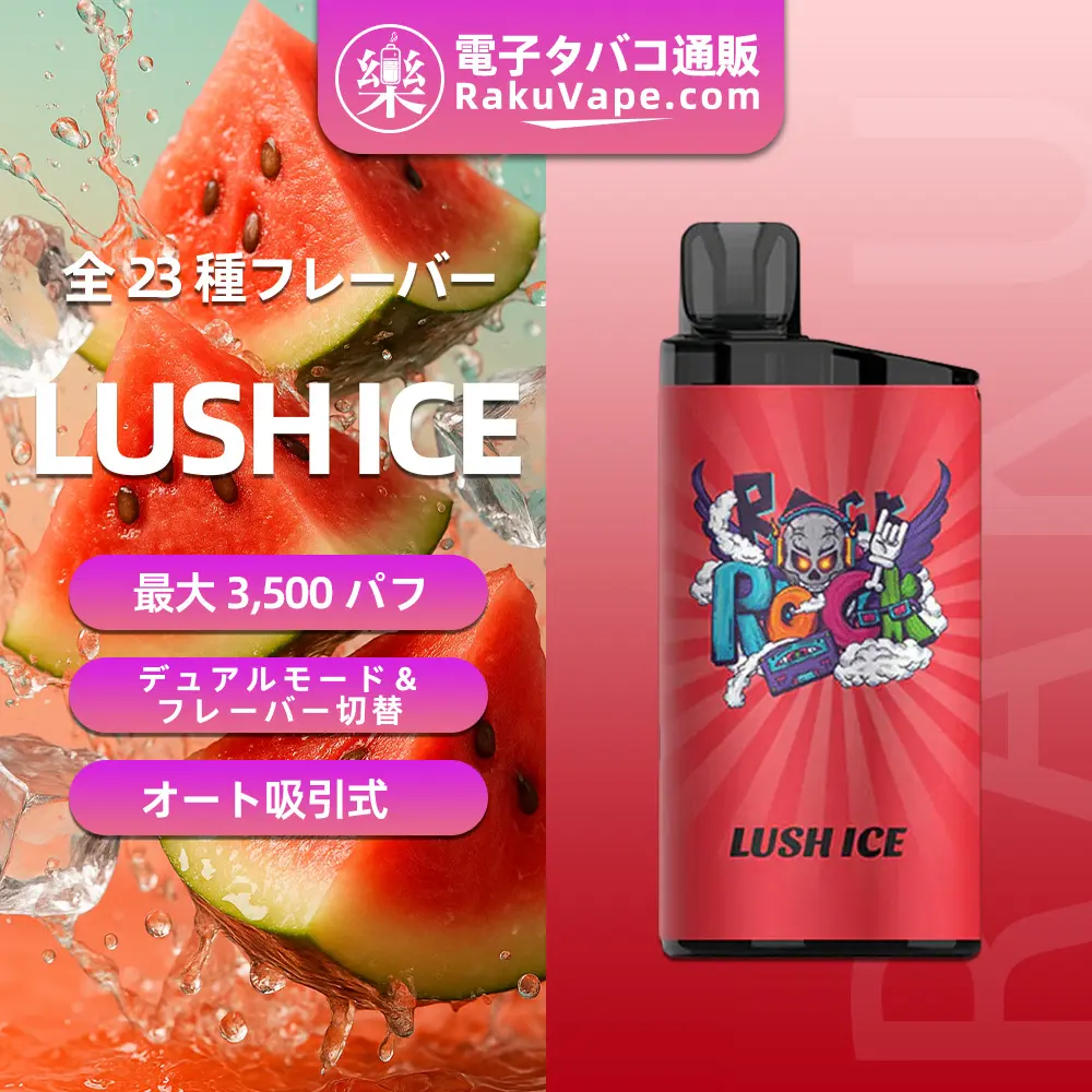 IGET（アイジェット） Bar 使い捨て電子タバコ 3500口（ラッシュアイス） 5% ニコチン